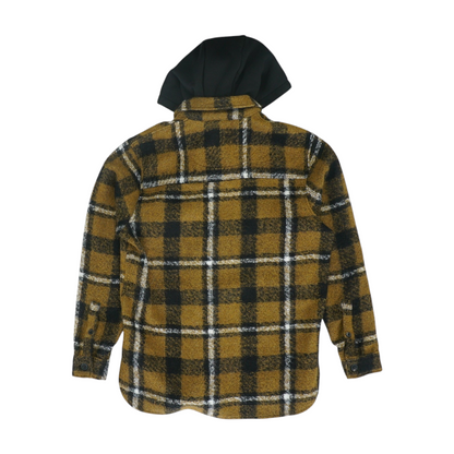 Brown Plaid Flannel Button Down