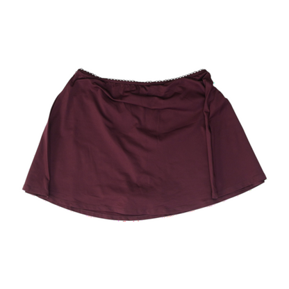 Burgundy Mini Skirt