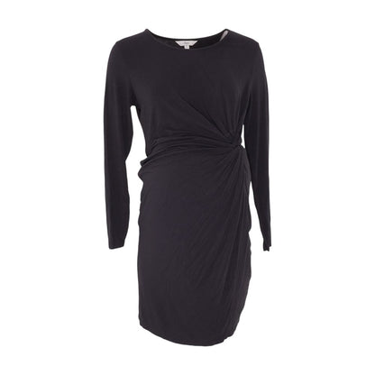 Black Maternity Midi Dress