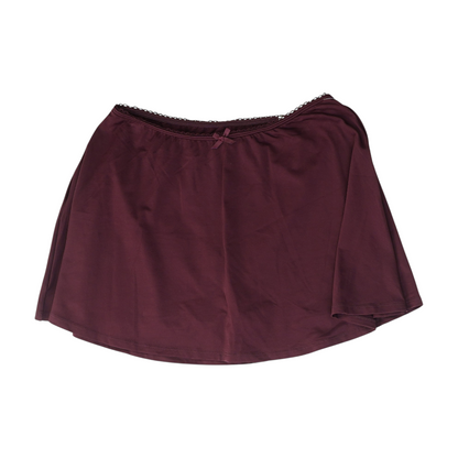 Burgundy Mini Skirt