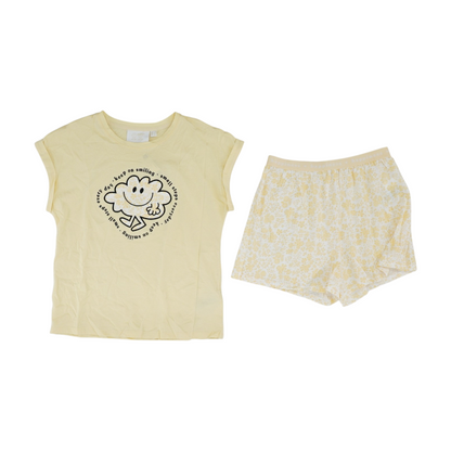 Yellow Graphic Pajama Set