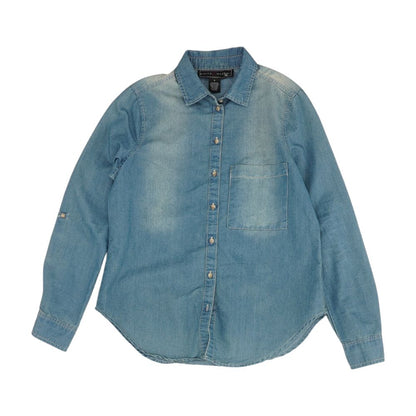 Blue Solid Button Down