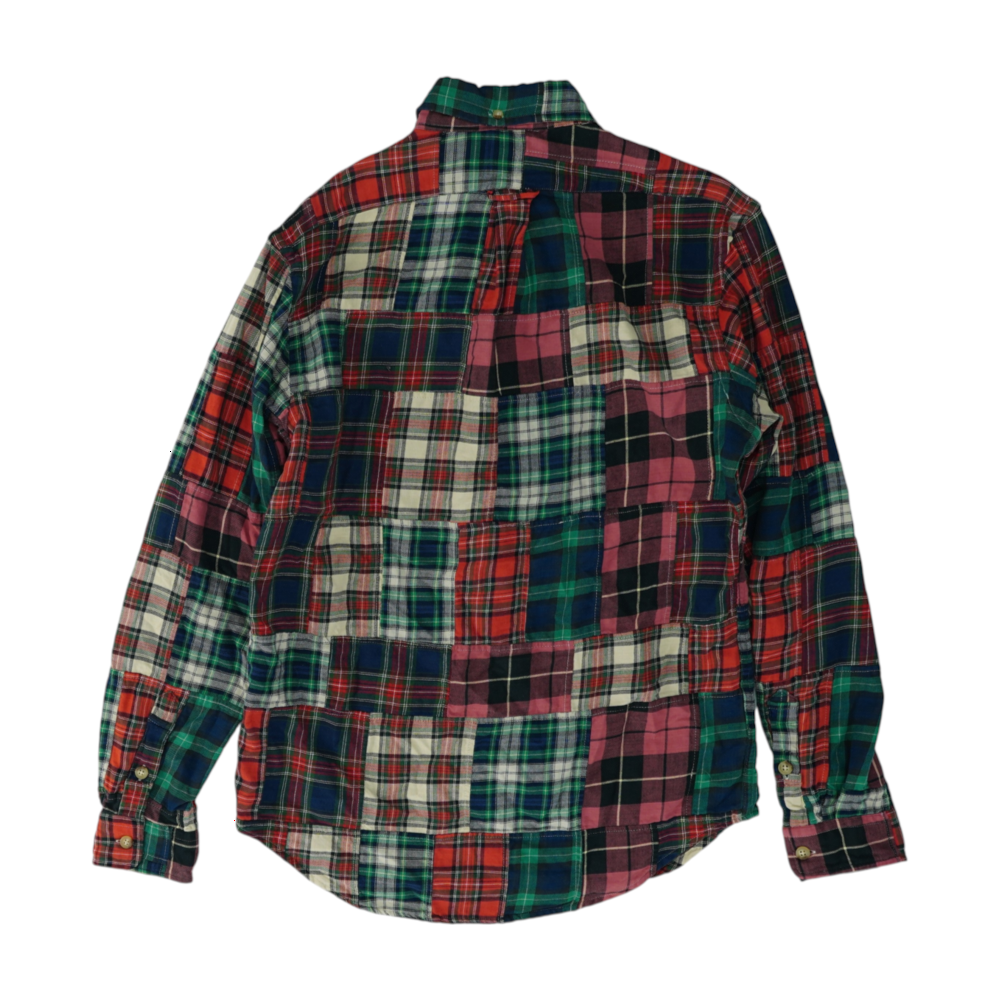 Multi Plaid Flannel Button Down