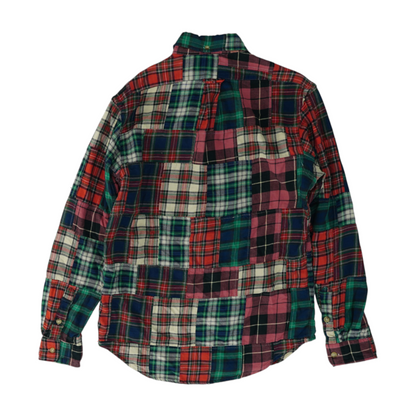 Multi Plaid Flannel Button Down