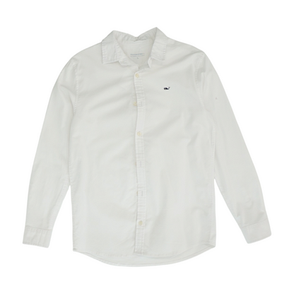 White Long Sleeve Button Down