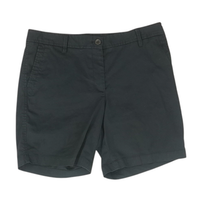 Black Solid Chino Shorts