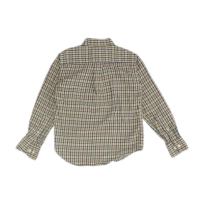 Tan Check Flannel Button Down