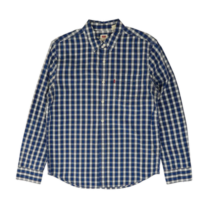 Blue Check Long Sleeve Button Down