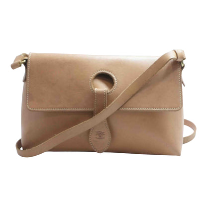 Loop and Closure Crossbody in Vegetable Tanned Leather