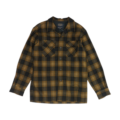 Brown Plaid Flannel Button Down