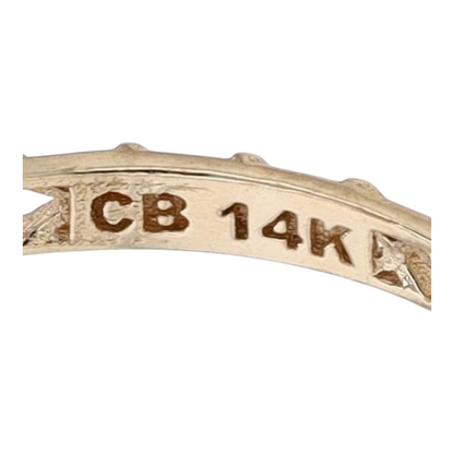 14K Yellow Gold Band Ring