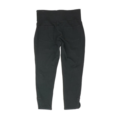 Black Solid Active Pants