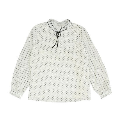 Ivory Polka Dot Blouse