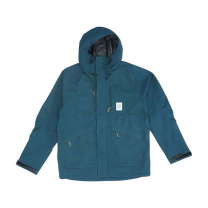 Teal Solid Rain Jacket