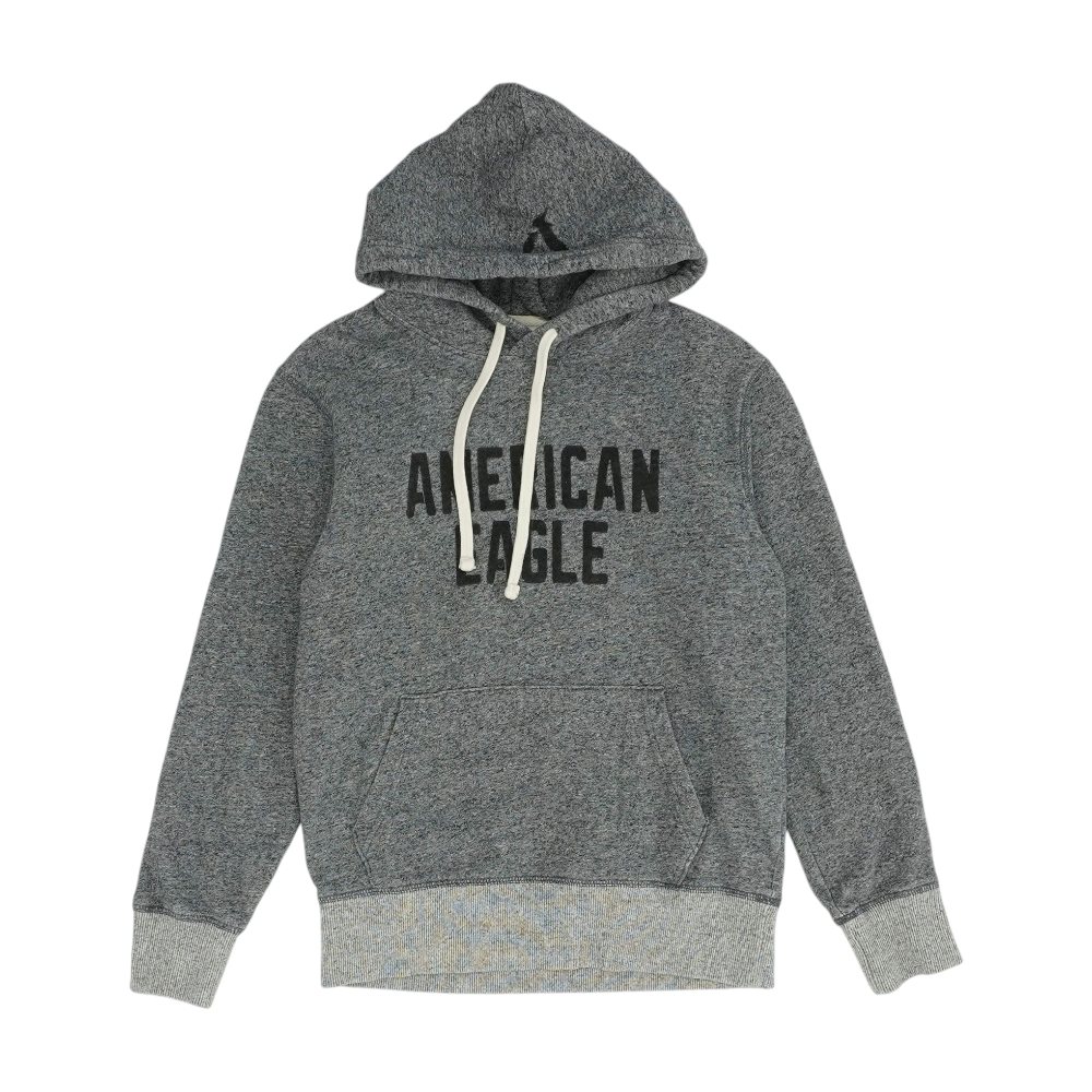 Gray Solid Hoodie Pullover