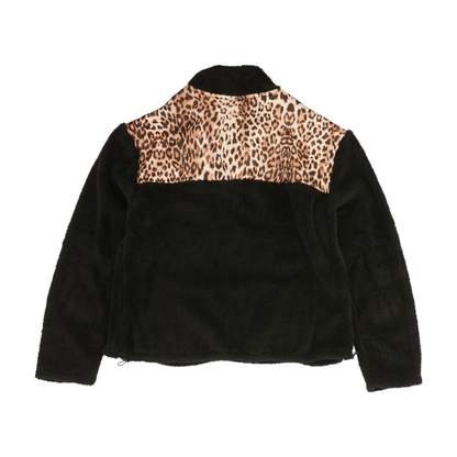 Black Color Block 1/4 Zip Pullover