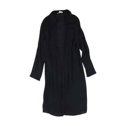 Black Solid Cardigan Sweater