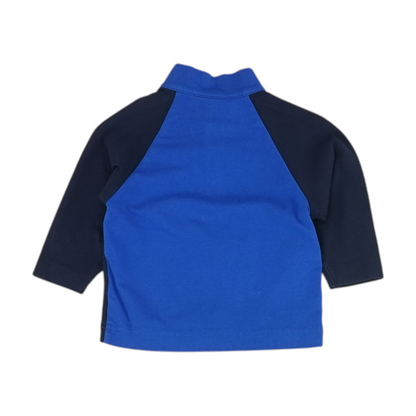 Navy Color Block 1/4 Zip Pullover