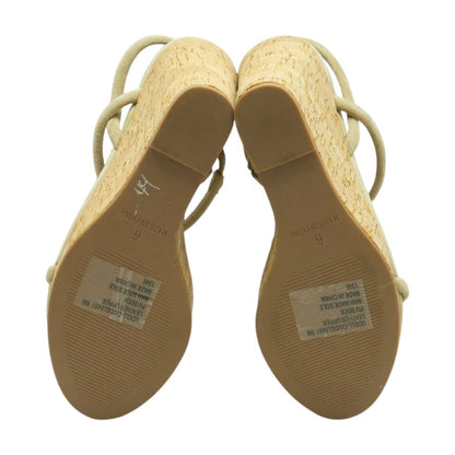 Tan Wedged Sandals