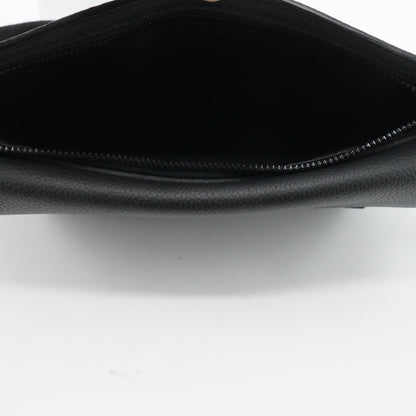 Black Aerogram Takeoff Leather Sling Bag