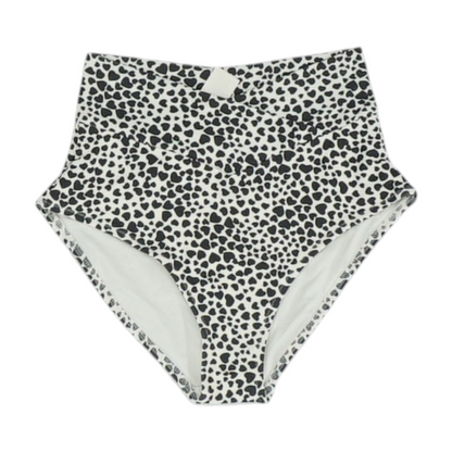 Cream Hearts Swim Bottom
