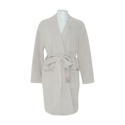 Beige Solid Robe