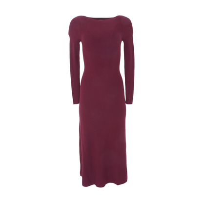 Maroon Midi Dress