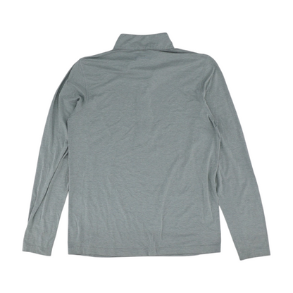 Gray Solid 1/4 Zip Pullover