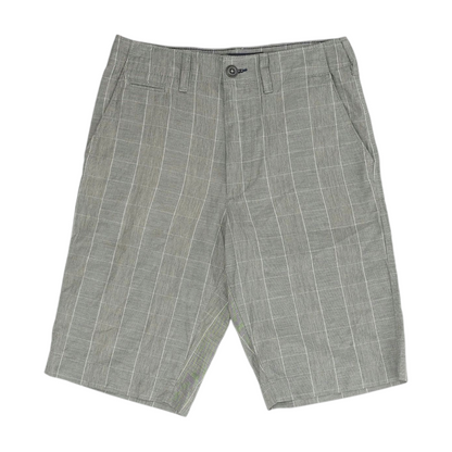 Gray Check Chino Shorts
