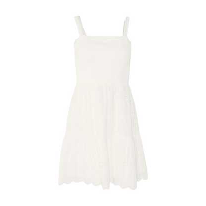 White Floral Mini Dress