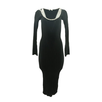 Black Formal Midi Dress