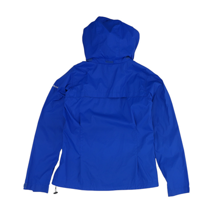 Blue Solid Rain Jacket