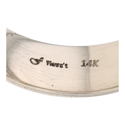 14K White Gold Band