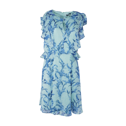 Blue Petite Floral Mini Dress