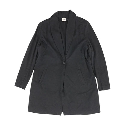 Charcoal Solid Lightweight Coat