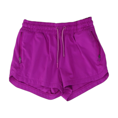 Pink Solid Active Shorts