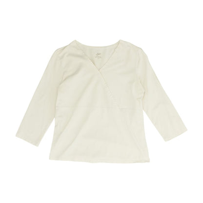 Beige V Neck T-Shirt