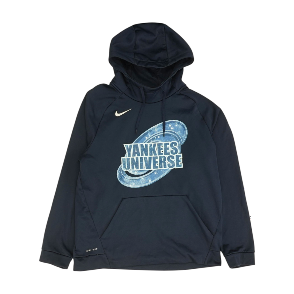 Navy New York Yankees Solid Hoodie Pullover