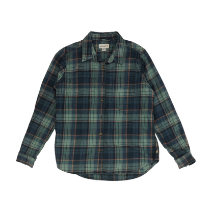 Blue Plaid Flannel Button Down