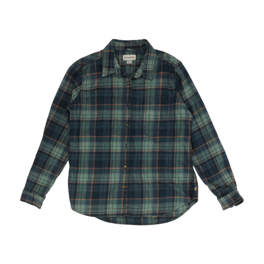 Blue Plaid Flannel Button Down