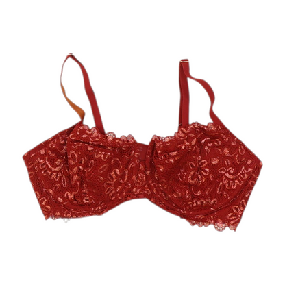 Red Floral Bra