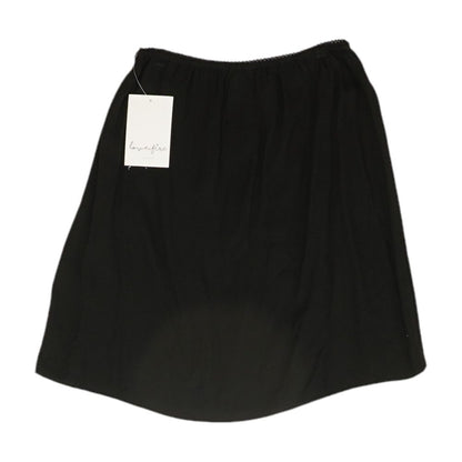 Black Solid Mini Skirt