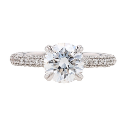 2 3/4 ctw 14K White Gold Lab Grown Diamond Engagement Ring
