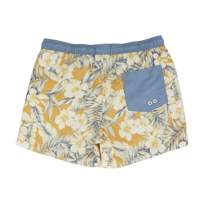 Orange Tropical Swim Bottom