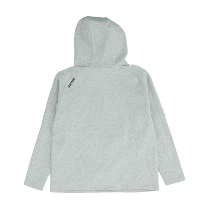 Zima Gray Solid Hoodie Pullover – Image 2