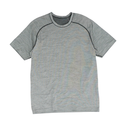Gray Striped Active T-Shirt