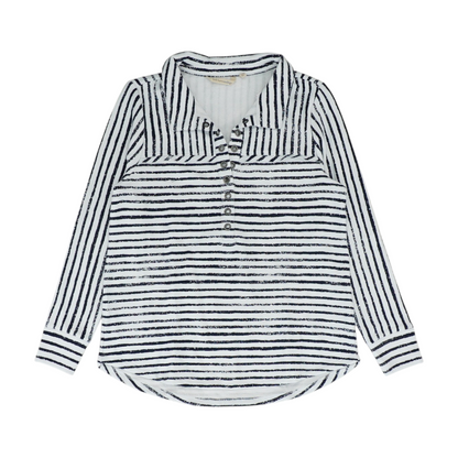 White Striped Blouse