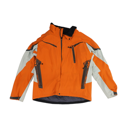 Vintage Orange Solid Rain Jacket