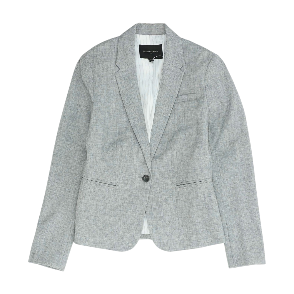 Gray Solid Blazer