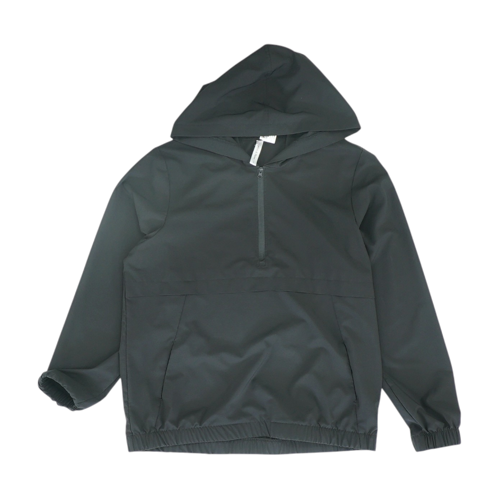 Black Solid 1/4 Zip Pullover